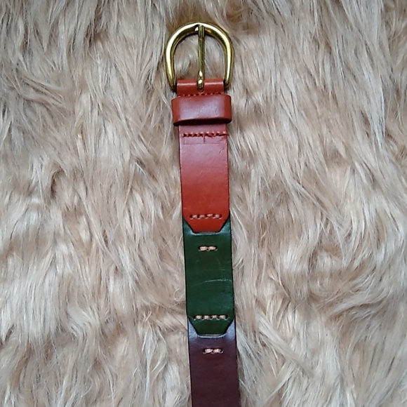 Fossil Accessories - Fossil Genuine Leather Multicolored Belt Size S